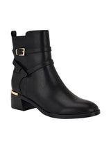 Image for Women's Plain Leather Ankle Boots,Black