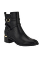 Image for Women's Plain Leather Ankle Boots,Black