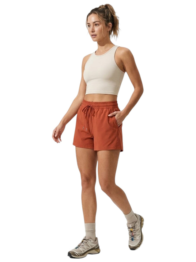Image for Women's Plain Bike Short,Terracotta