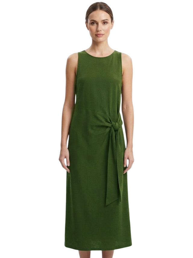 Image for Women's Plain Dress,Olive Green