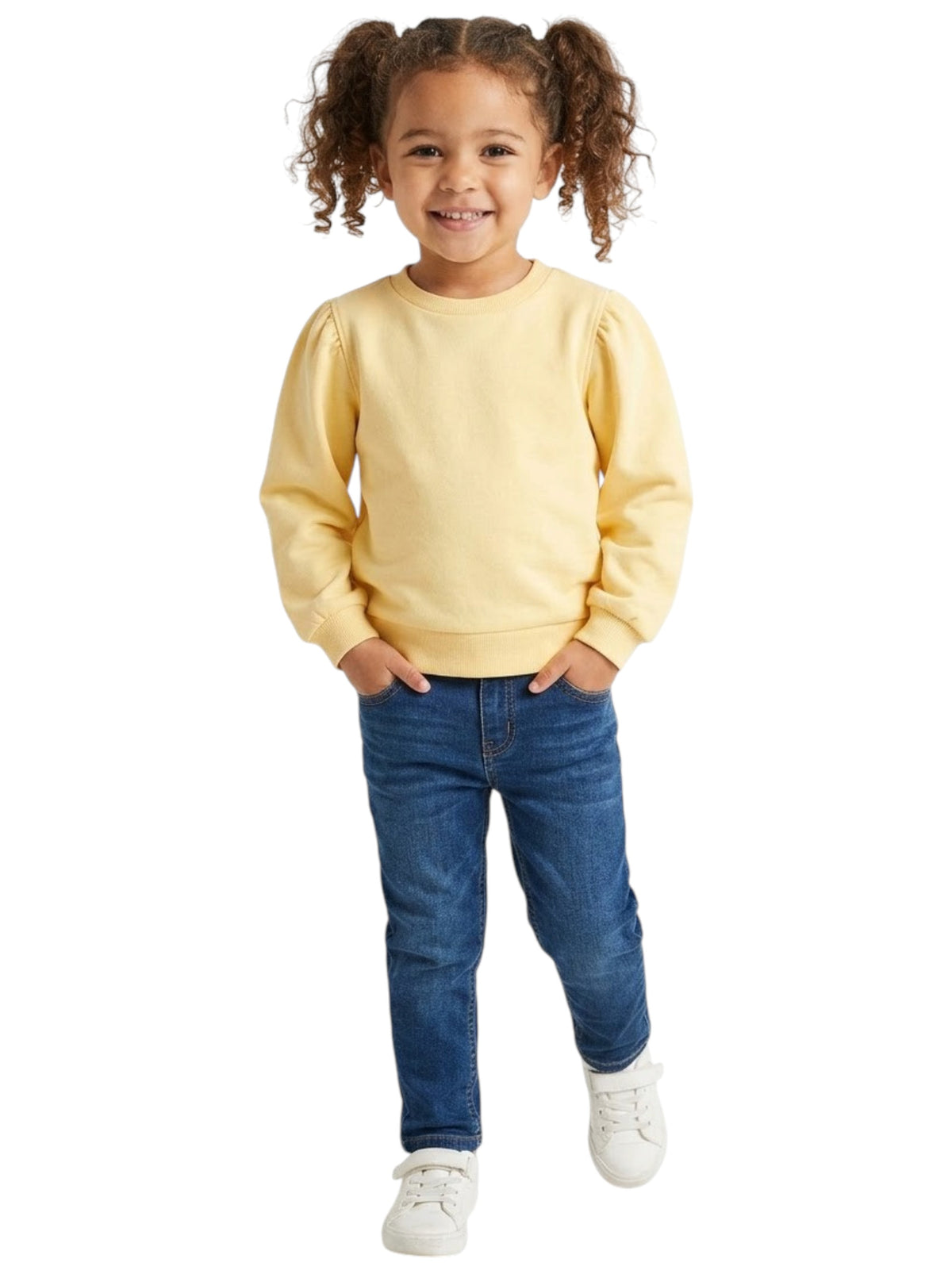 Image for Kids Girl's Plain Top,Yellow