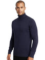 Image for Men's Ribbed Top,Navy Blue