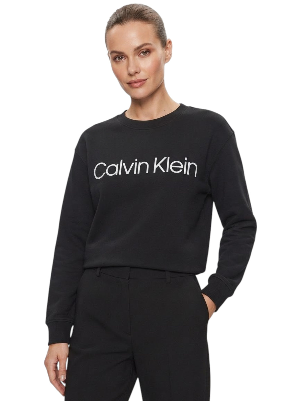 Image for Women's Brand Logo Printed Top,Black