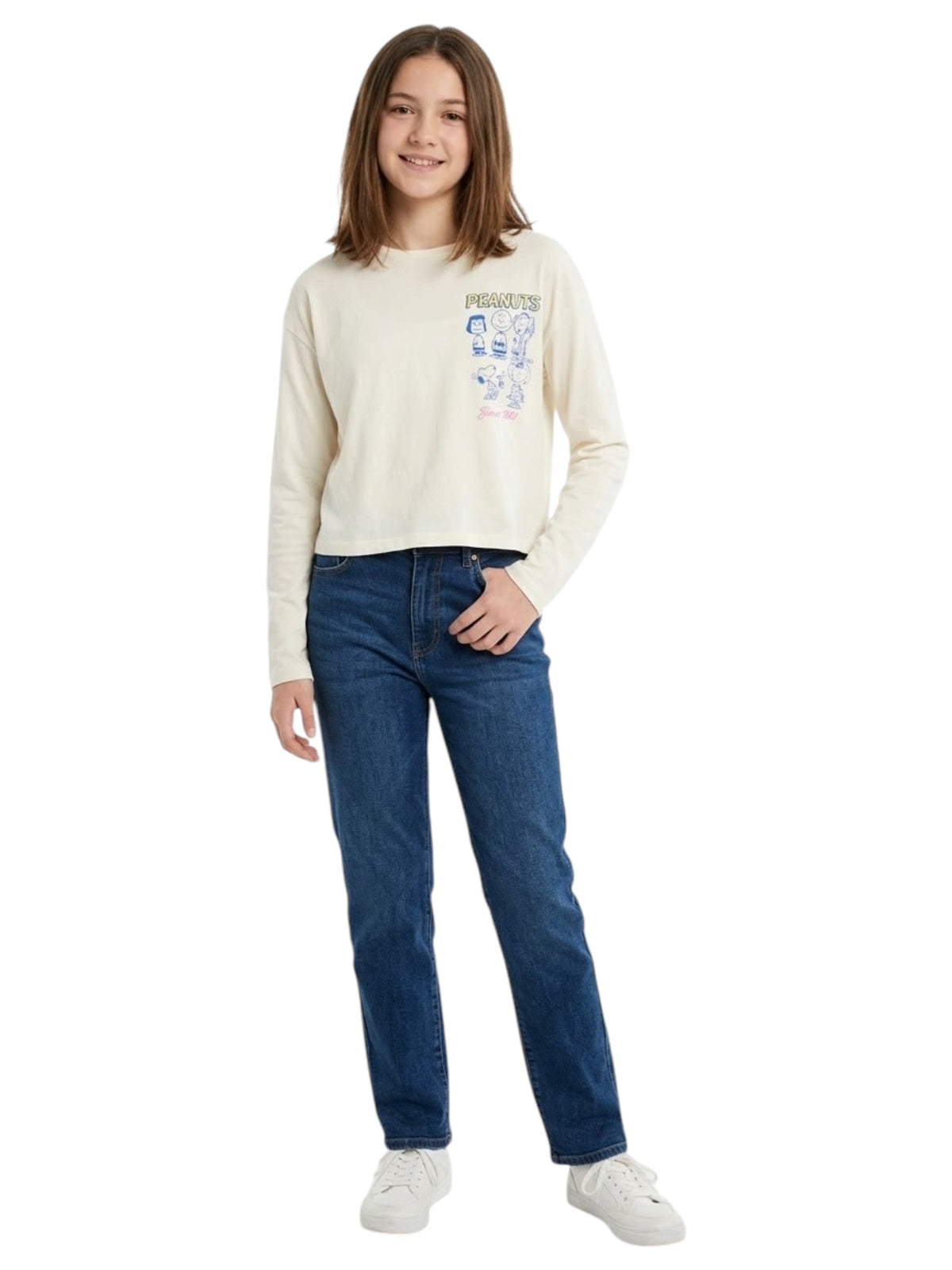 Image for Kids Girl's Printed Top,Off White