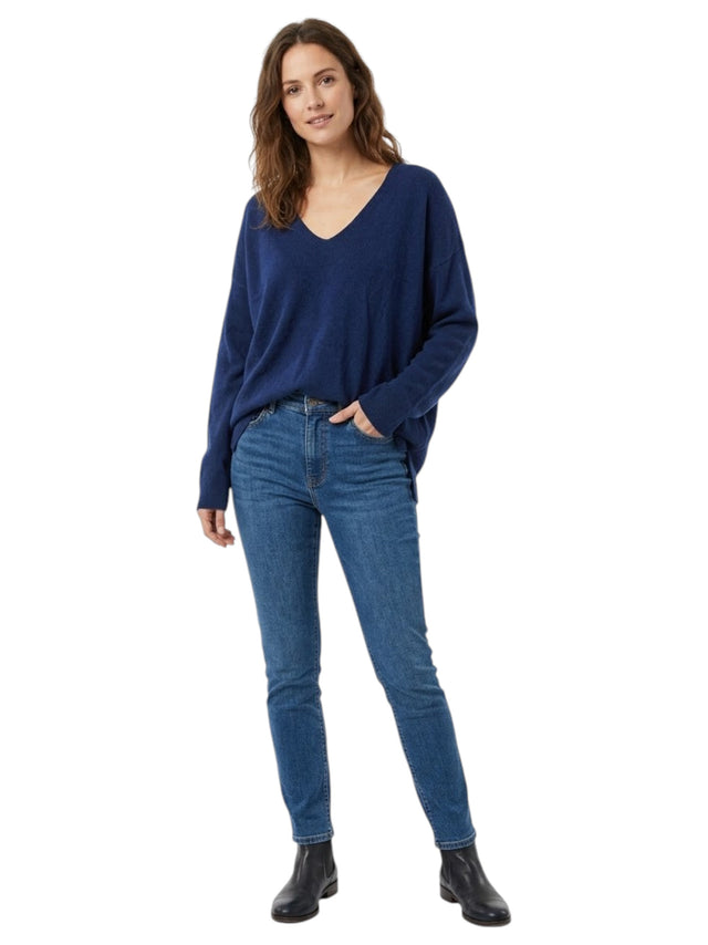 Image for Women's Ribbed Top,Navy