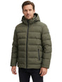Image for Men's Quilted Puffer Jacket,Olive Green