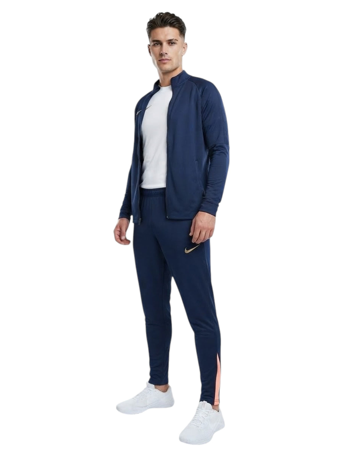 Image for Men's Brand Logo Printed Sport Pants,Navy Blue