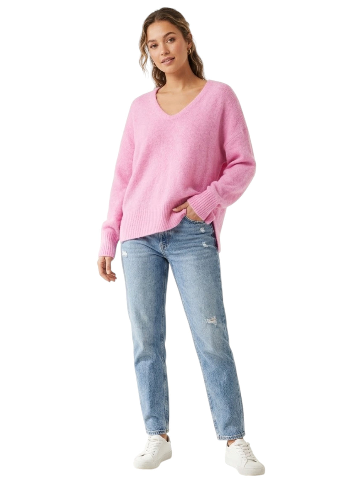 Image for Women's Plain Knit Top,Pink