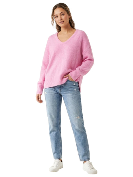 Image for Women's Plain Knit Top,Pink
