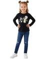Image for Kids Girl's Printed Top,Black
