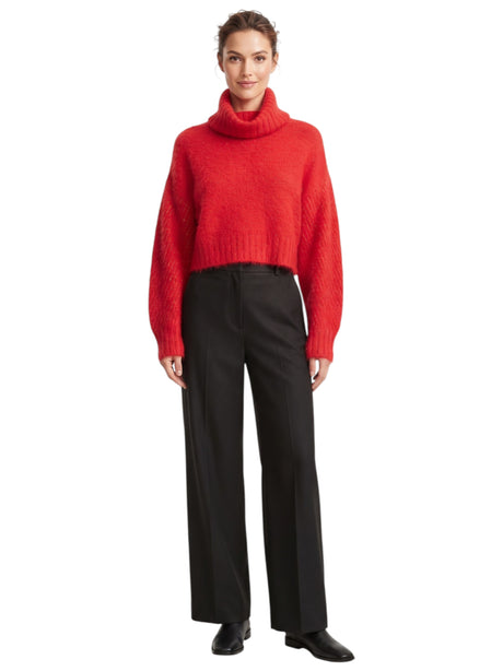 Image for Women's Plain Sweater,Red