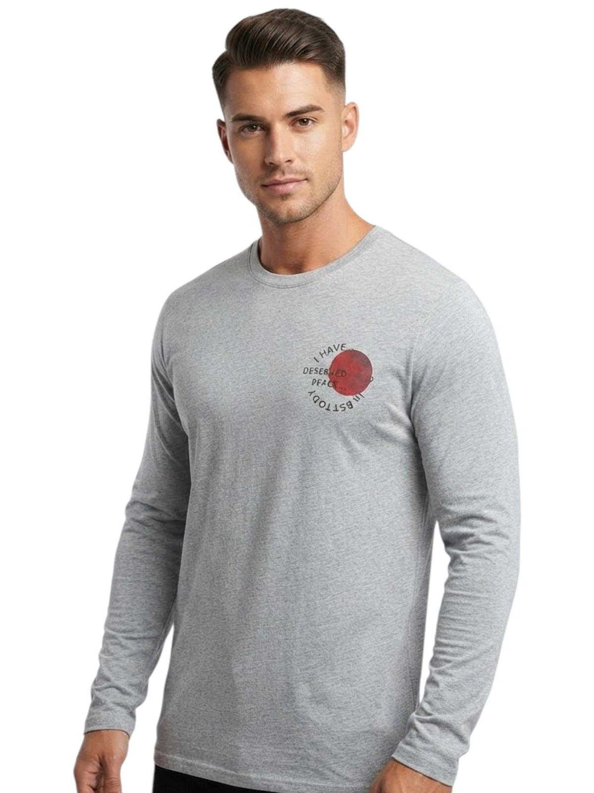 Image for Men's Printed Sleepwear Top,Grey