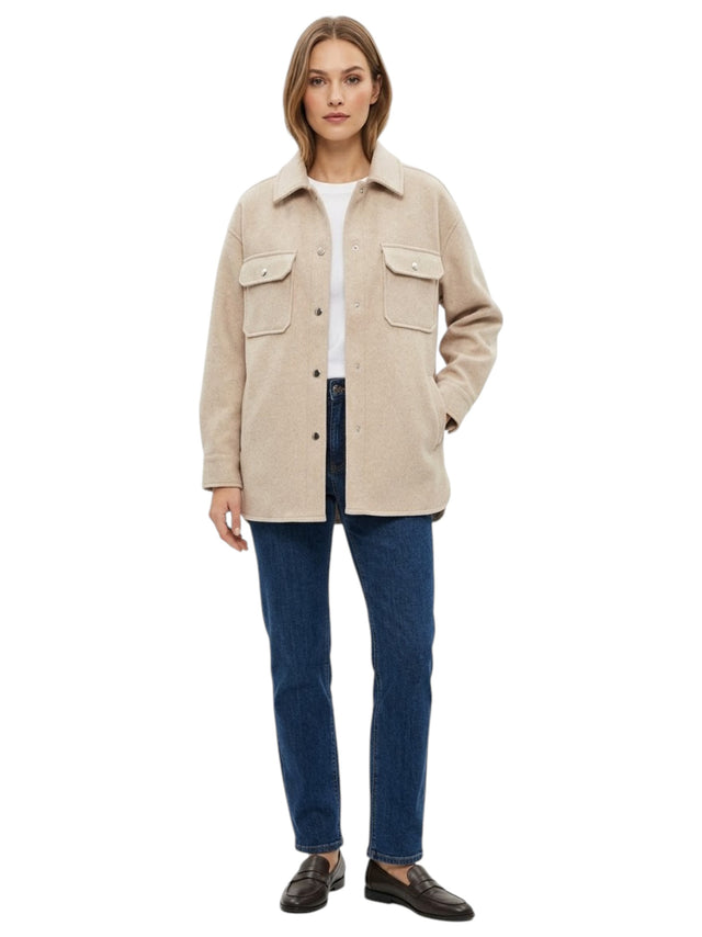 Image for Women's Plain Jacket,Beige