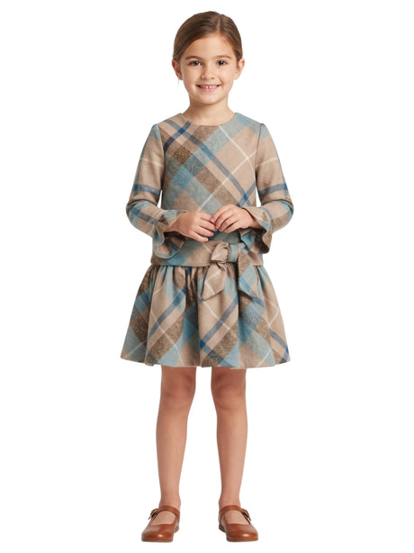 Image for Kids Girl Plaid Dress,Multi