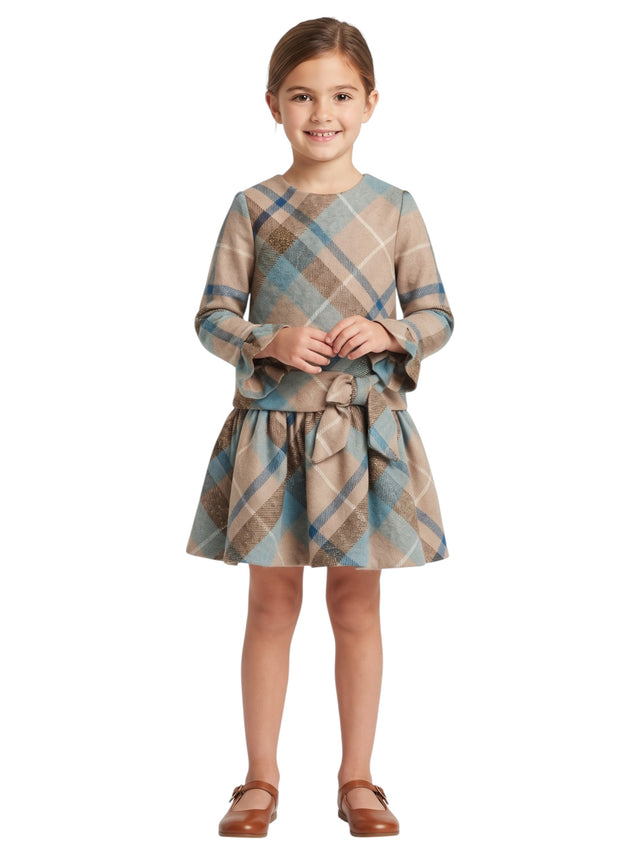 Image for Kids Girl Plaid Dress,Multi