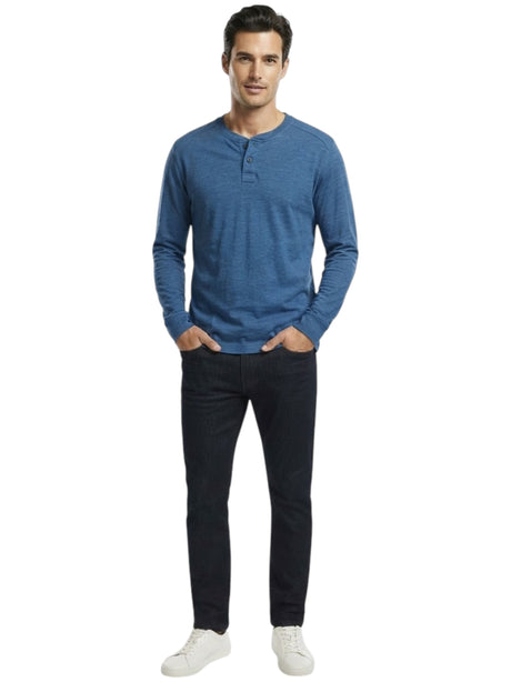 Image for Men's Plain Top,Ink Blue