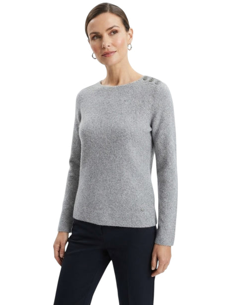 Image for Women's Plain Sweater,Grey