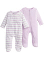 Image for Kids Girl Striped 2 Pcs Set Jumpsuit,Purple
