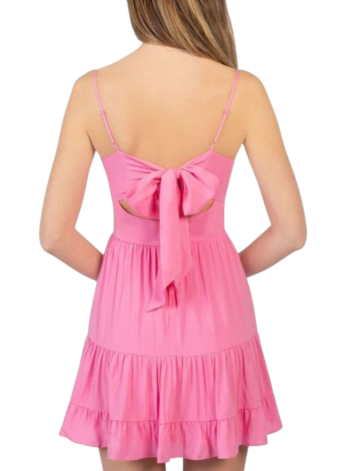 Women's Plain Dress,Pink