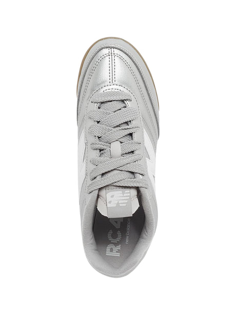 Men's Logo Patched Shoes,Silver