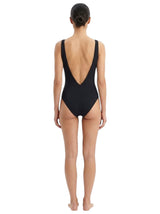 Women's Printed One Pieces Swimsuit,Black