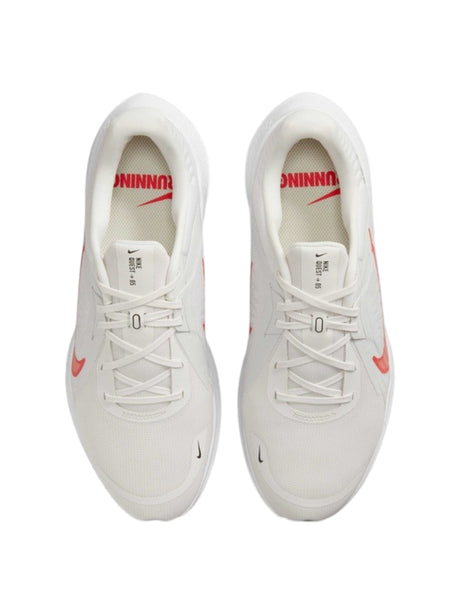 Quest 5 Men's Logo Patched Shoes,White