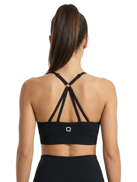 Image for Women's Plain Solid Sport Bra,Black