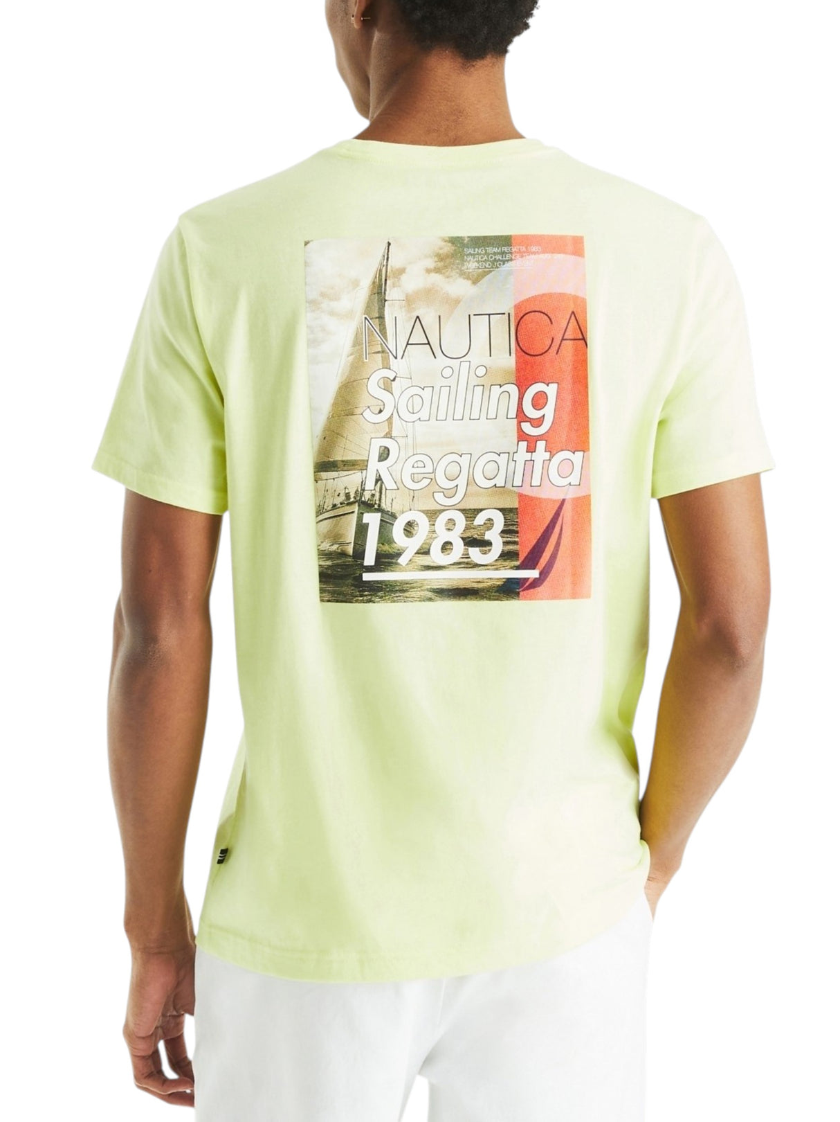 Men's Brand Logo Printed Top,Yellow