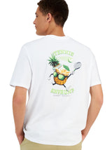 Men's Back Printed Top,White