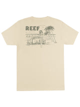 Men's Back Printed Top,Beige