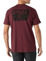 Men's Back Printed Top,Burgundy