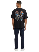 Men's Printed Top,Black