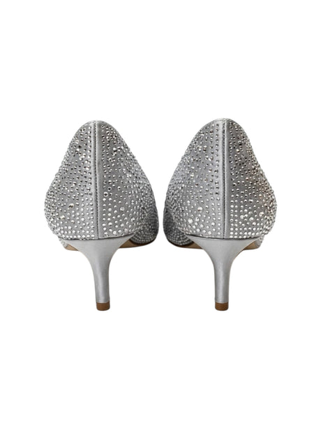 Women's Rhinestones Heeled Shoes,Silver