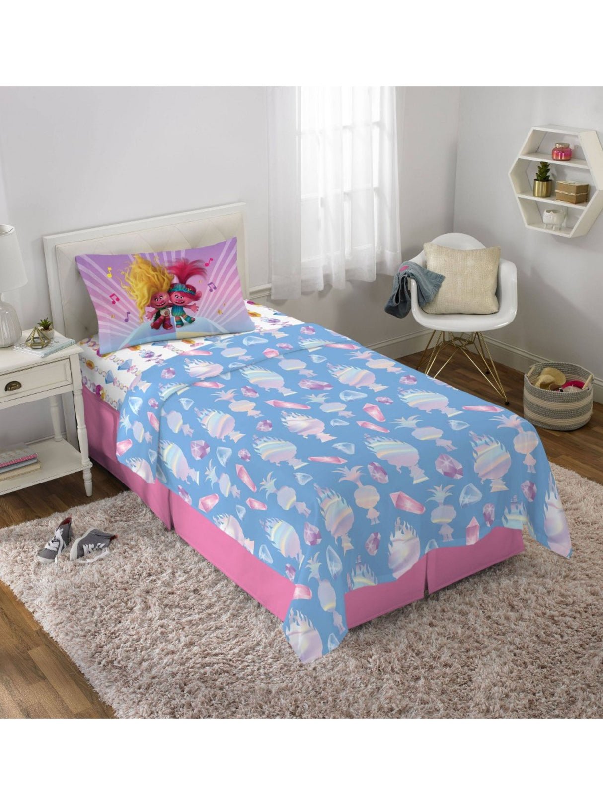 Twin Trolls Kids' Sheet Set