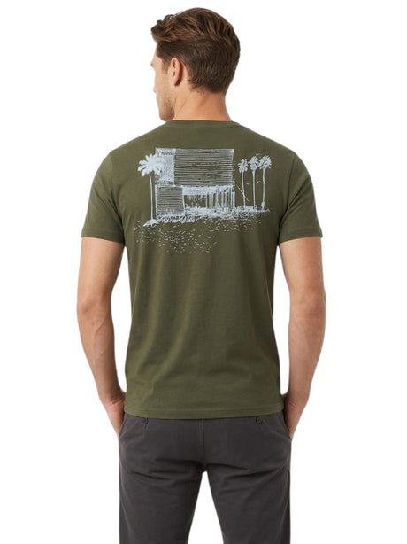 Men's Plain Top,Olive