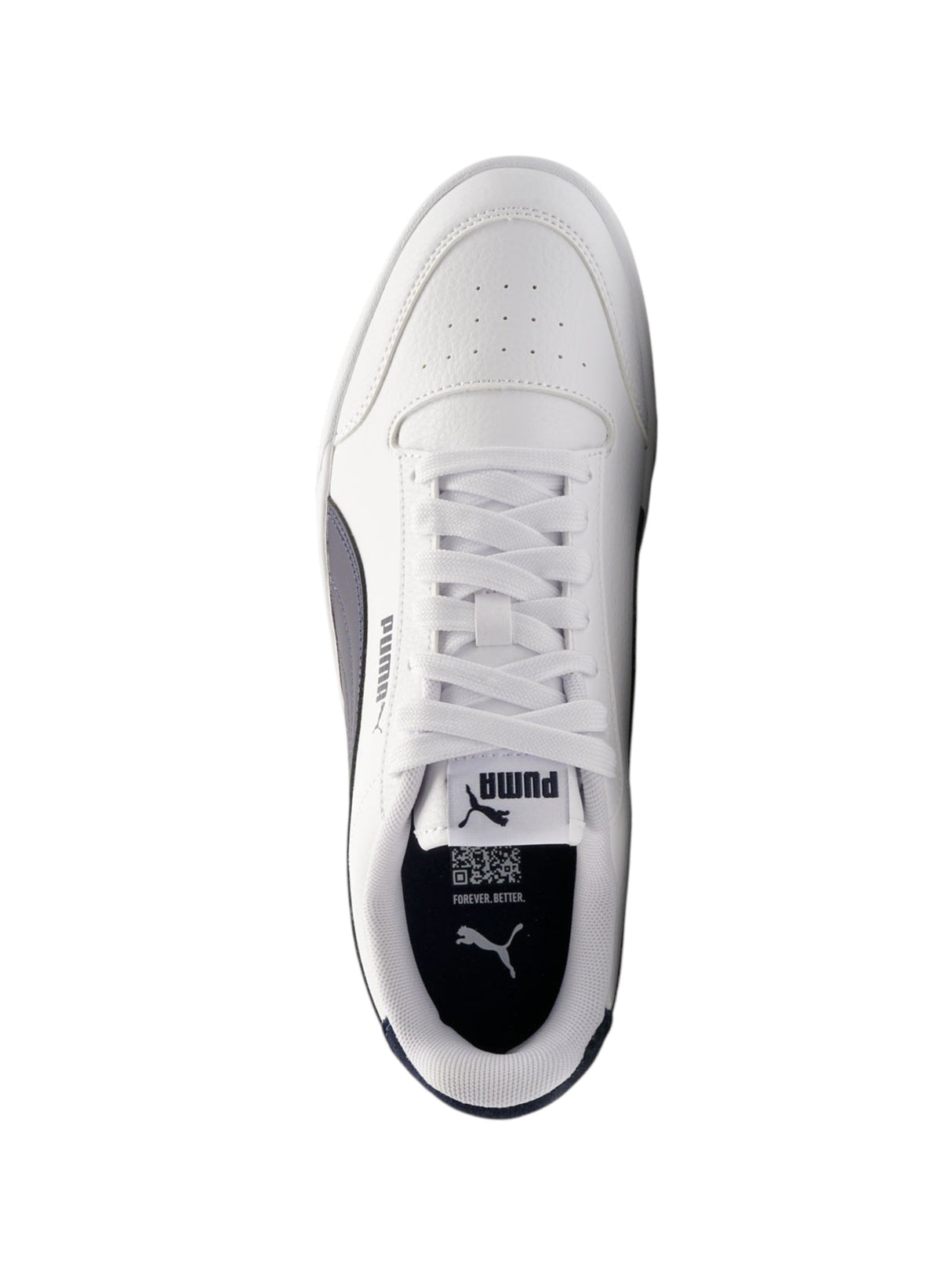 Image for Men's Logo Pattched Textured Shoes,White