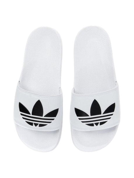 Image for Men's Logo Patched Slipper,White
