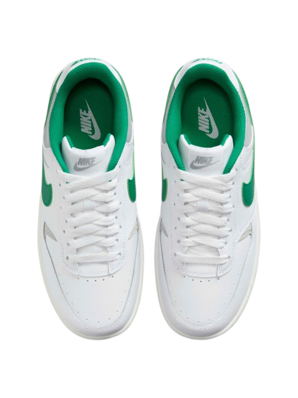 Image for Court Vision Low Kids Boy's Logo Pattched Shoes,White/Green