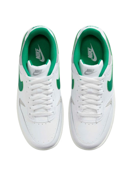 Image for Court Vision Low Kids Boy's Logo Pattched Shoes,White/Green
