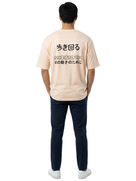 Men's Printed Top,Light Pink