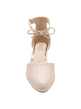 Women's Plain Heeled Shoes,Beige