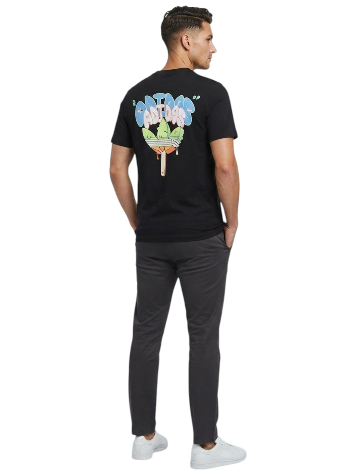 Men's Printed Top,Black