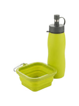 Water Bottle With Collapsible Food Bowl