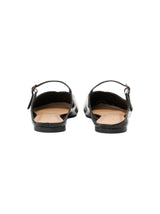 Women's  Plain Patent Slingback Flats Shoes,Black