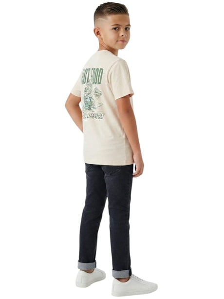 Image for Kids Boy's Printed Back Top,Beige