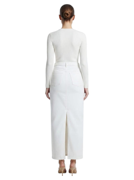 Women's Plain Skirt,White