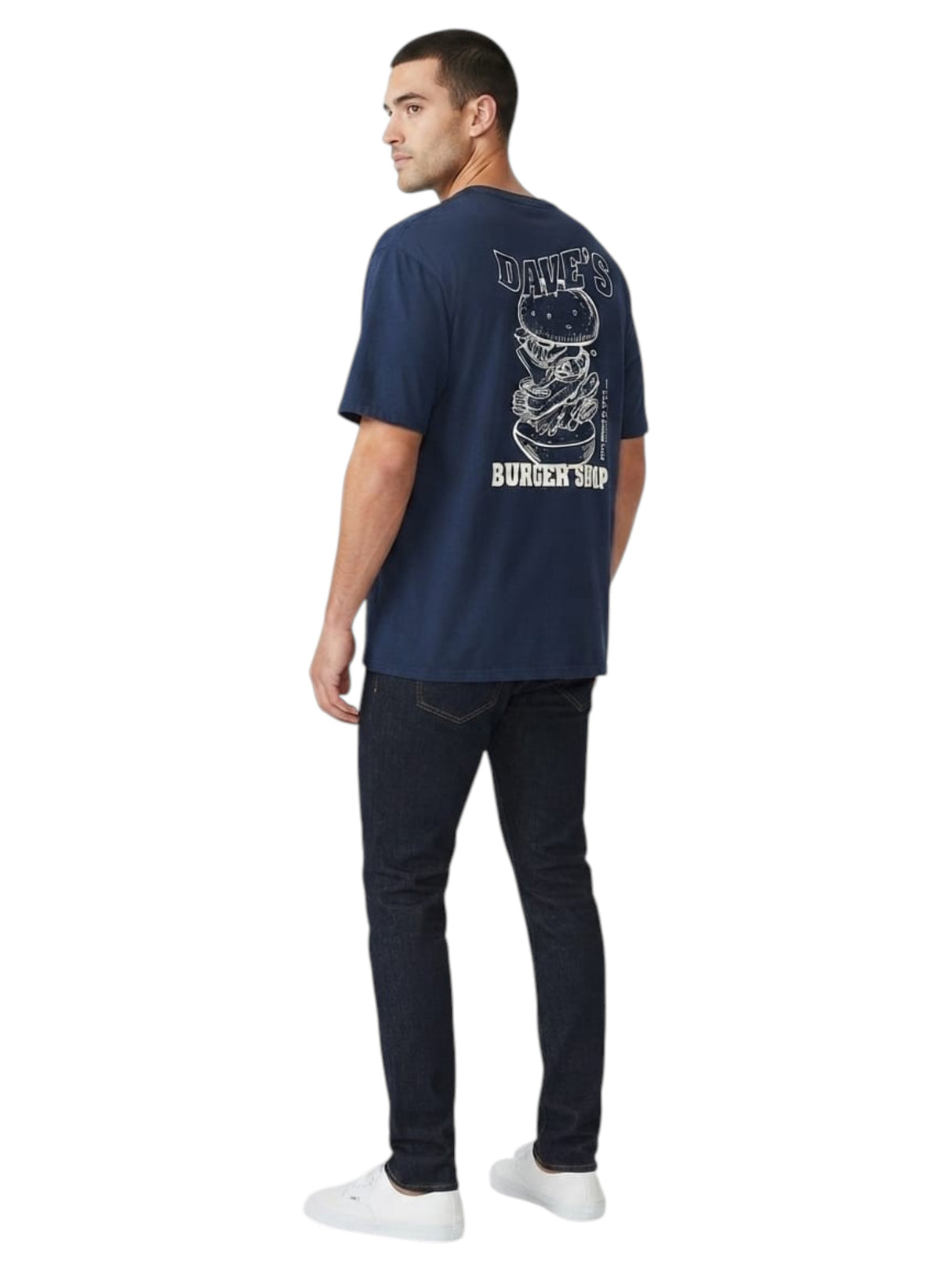 Men's Printed Top,Navy