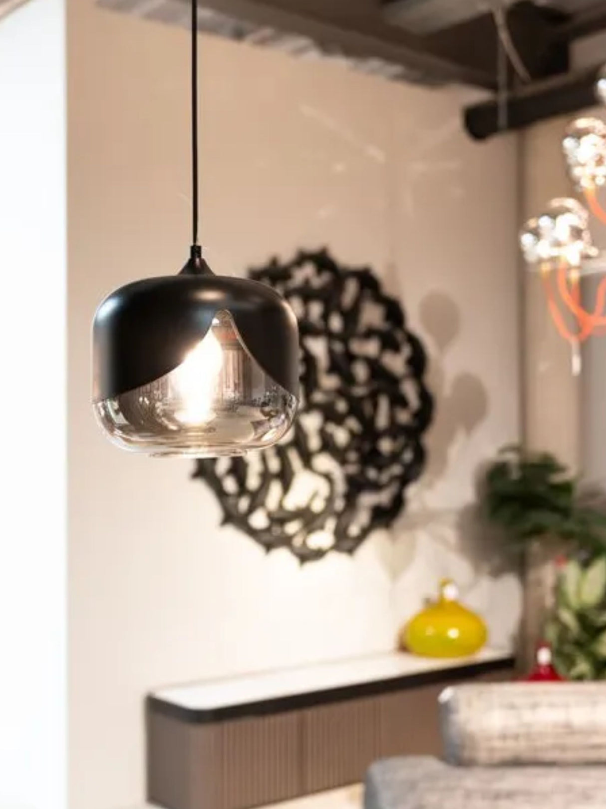 Hanging Lamp Smoke Goblet