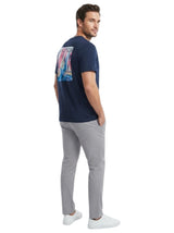 Men's Printed Top,Navy