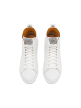 Women's Plain Shoes High Top,White